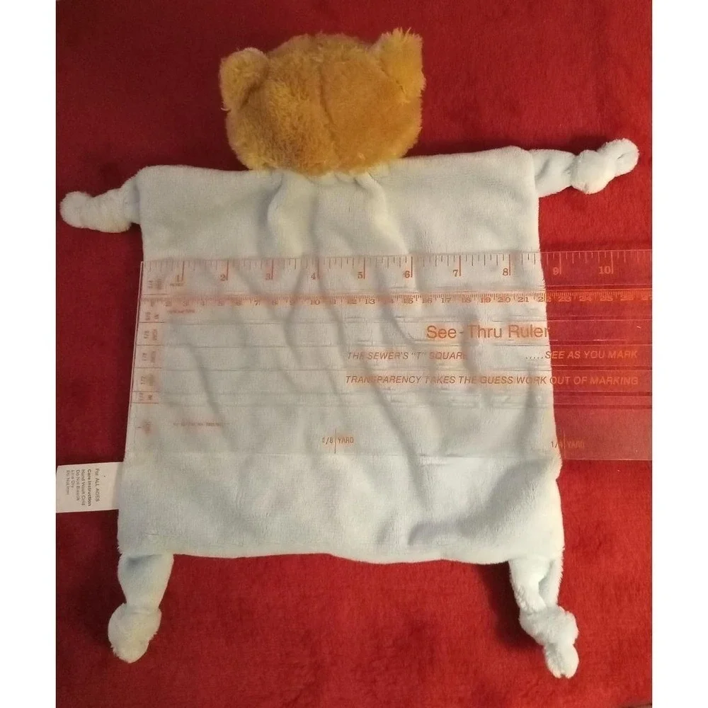 Walgreens Blue Bear Lovey Knotted Security Blanket Stuffed Animal Toy Valentine